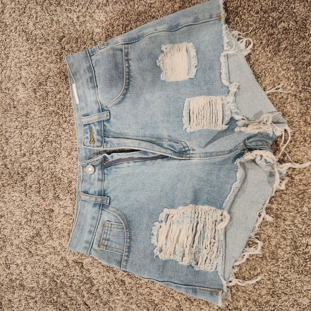 Distressed Denim Women's Shorts